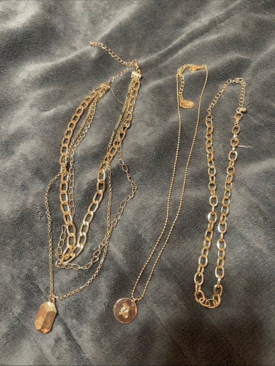 Jewelry - Gold-Tone Layered Pendant Necklace Set - Women Jewelry